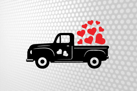 Valentine Truck Svg | truck with hearts | Valentine Truck Svg | Valentine day shirts | Love Svg | Valentine Cut files SVG 1uniqueminute 