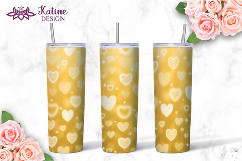 Valentine Tumbler, Valentines tumbler, Valentines Day Tumbler, Heart Tumbler, Love Tumbler, Tumbler Bundle, Wrap Sublimation design for 20 Oz Skinny Tumbler Sublimation KatineDesign 