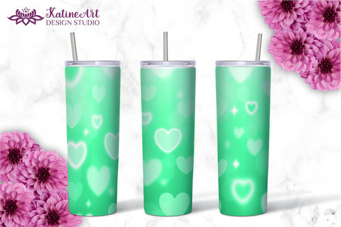 Valentine Tumbler, Valentines tumbler, Valentines Day Tumbler, Heart Tumbler, Love Tumbler, Tumbler Bundle, Wrap Sublimation design for 20 Oz Skinny Tumbler Sublimation KatineDesign 