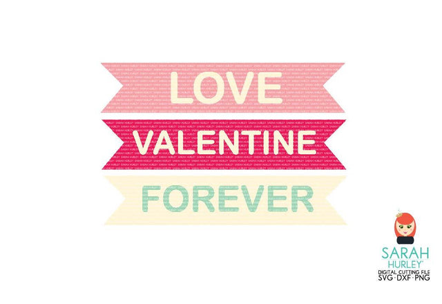 Valentine Word Tags SVG Sarah Hurley 