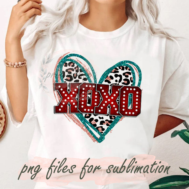 Valentine Xoxo Png Designs, Valentine Heart Glitter Png, Love Valentine Png, XoXo Sublimation Png, Leopard Heart Png, Valentine's Day Sublimation Design, Instant Download Sublimation PrintingLife 