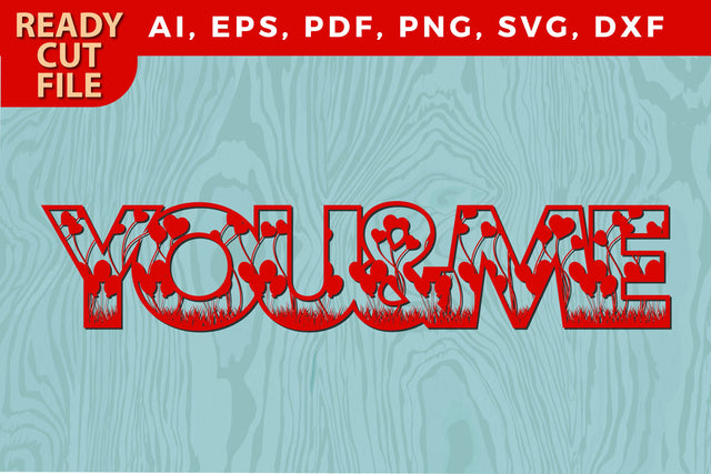 Valentine you & me laser/paper cut SVG file SVG MD JOYNAL ABDIN 