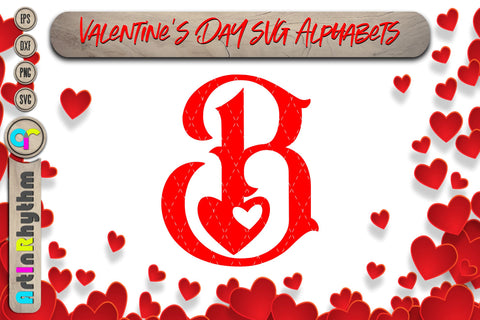 Valentines Alphabet letter svg SVG Artinrhythm shop 