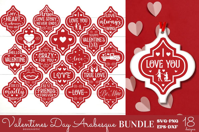 Valentines Arabesque SVG Bundle SVG DESIGNISTIC 
