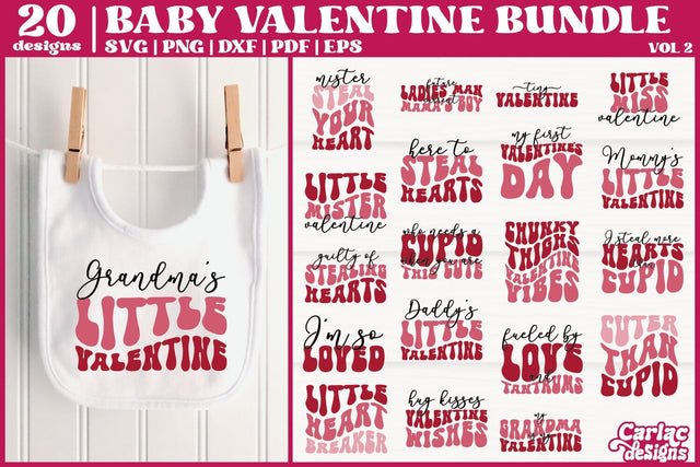 Valentines Baby Bundle | Baby Valentine SVG Bundle | Vol 2 SVG Carla C Designs 