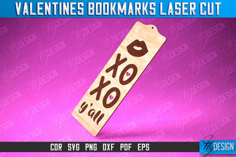 Valentines Bookmarks Laser Cut | Bookmark SVG | Book Lover SVG Fly Design 
