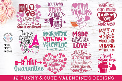 Valentines Bundle - 12 Designs SVG Graphic House Design 