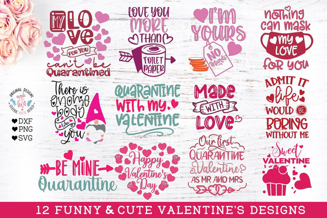 Valentines Bundle - 12 Designs SVG Graphic House Design 