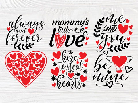 Valentines Bundle SVG Quotes, Hearts Svg, Love Svg SVG TonisArtStudio 