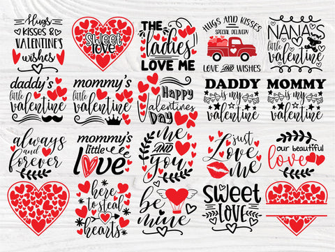 Valentines Bundle SVG Quotes, Hearts Svg, Love Svg SVG TonisArtStudio 