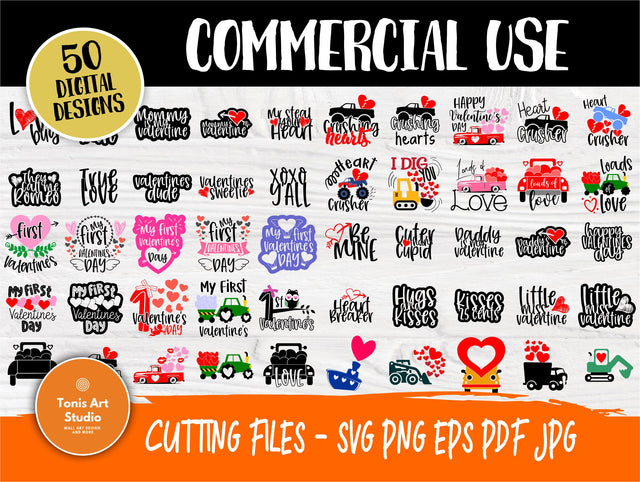 Valentine's Bundle | Valentines Svg | Svg Cut Files for Crafters | Kids Valentines Sayings | Valentine Svg | Love Svg | Hearts Svg SVG TonisArtStudio 