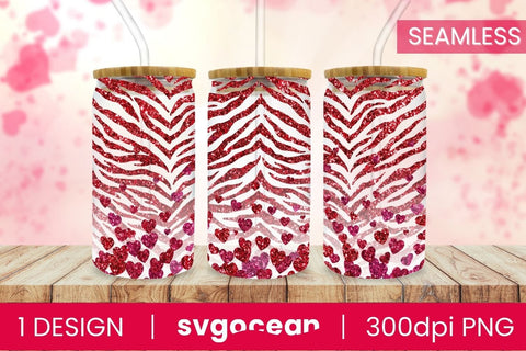 Valentines Can Glass | Libbey Glass | Beer Can Sublimation SvgOcean 