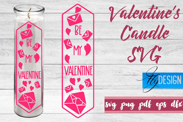 Valentine’s Candles SVG | Love SVG | Candles Design SVG SVG Fly Design 