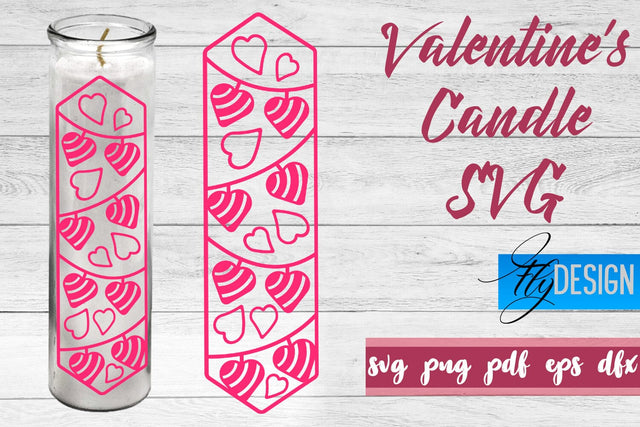 Valentine’s Candles SVG | Love SVG | Candles Design SVG SVG Fly Design 