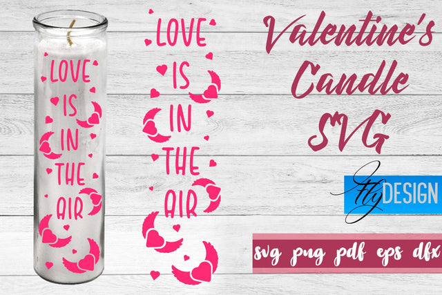 Valentine’s Candles SVG | Love SVG | Candles Design SVG SVG Fly Design 
