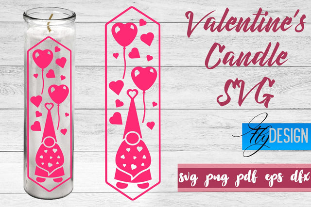 Valentine’s Candles SVG | Love SVG | Candles Design SVG SVG Fly Design 