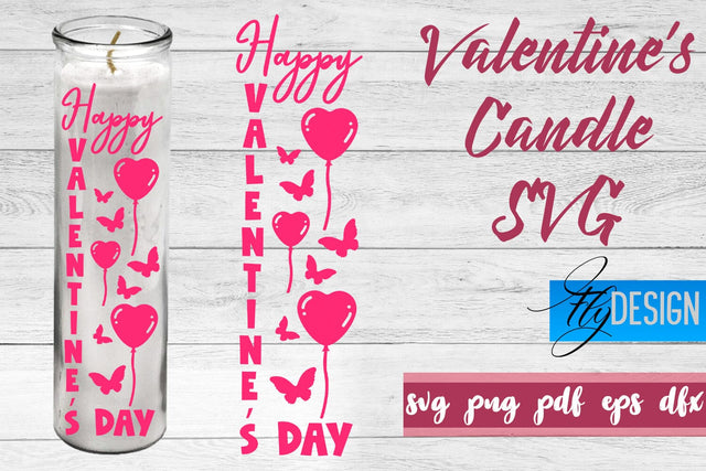 Valentine’s Candles SVG | Love SVG | Candles Design SVG SVG Fly Design 