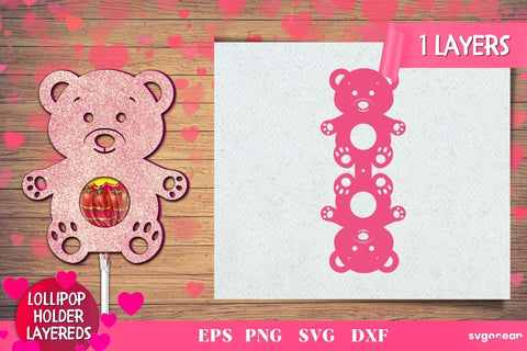 Valentines Candy Holders | Lollipop Holders | Svg Bundle | Cut File SVG SvgOcean 