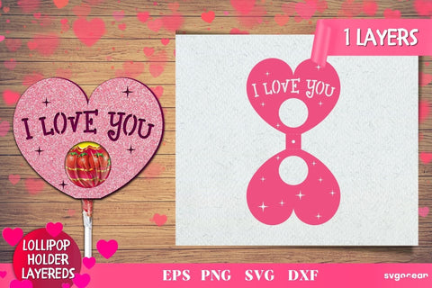Valentines Candy Holders | Lollipop Holders | Svg Bundle | Cut File SVG SvgOcean 