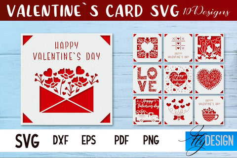 Valentines Card SVG | Gift Card SVG SVG Fly Design 