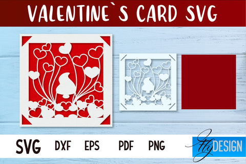 Valentines Card SVG | Gift Card SVG SVG Fly Design 