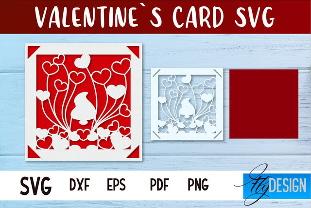 Valentines Card SVG | Gift Card SVG SVG Fly Design 