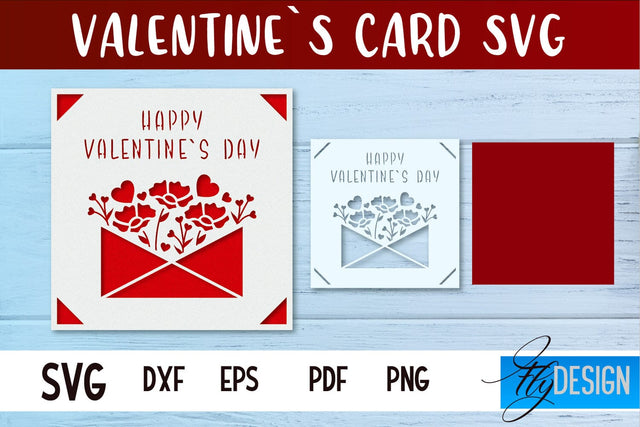 Valentines Card SVG | Gift Card SVG SVG Fly Design 