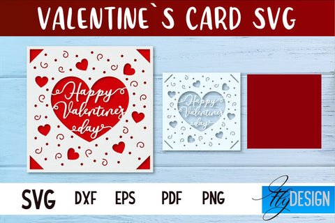 Valentines Card SVG | Gift Card SVG SVG Fly Design 