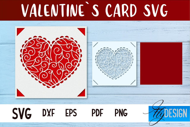 Valentines Card SVG | Gift Card SVG SVG Fly Design 