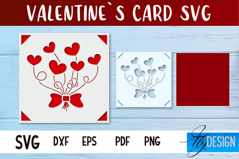 Valentines Card SVG | Gift Card SVG SVG Fly Design 