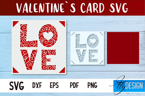 Valentines Card SVG | Gift Card SVG SVG Fly Design 