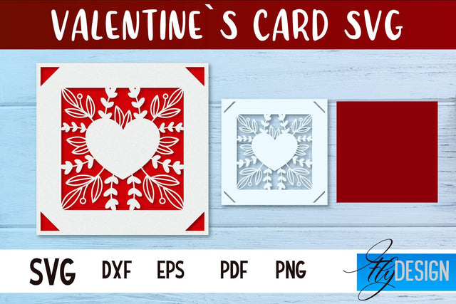 Valentines Card SVG | Gift Card SVG SVG Fly Design 