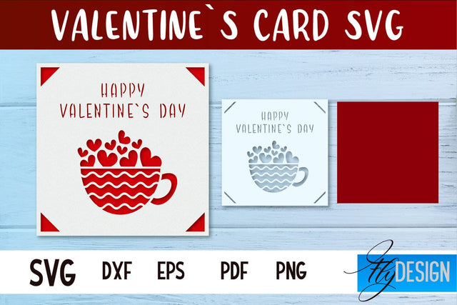 Valentines Card SVG | Gift Card SVG SVG Fly Design 