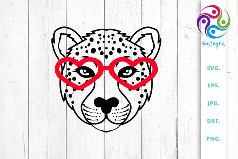 Valentines Cheetah SVG File SVG Sintegra 