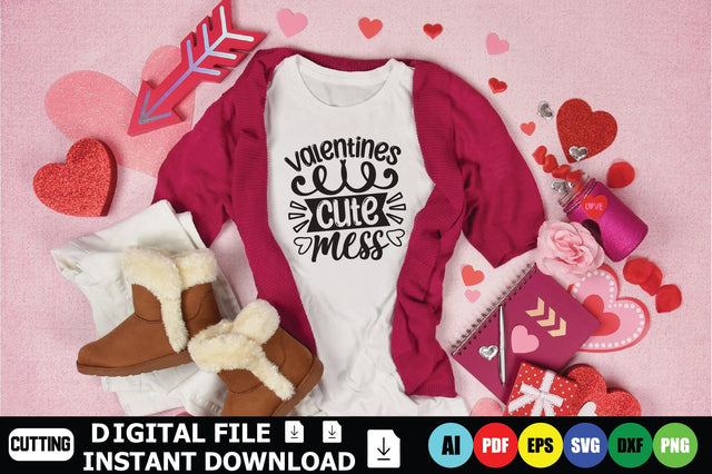 Valentines Cute Mess SVG Shahin alam 