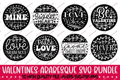 Valentine's Day Arabesque SVG Bundle SVG designmaster24 