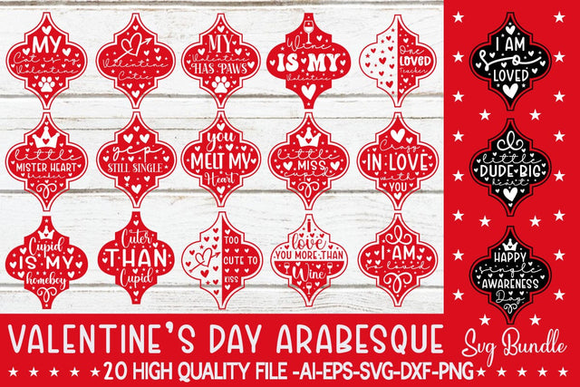 Valentine's Day Arabesque SVG Bundle SVG designmaster24 