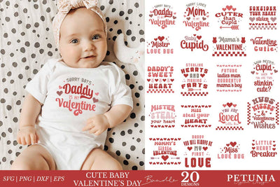 Valentine's Day Baby SVG Bundle | Valentine's Day SVG SVG Petunia Digital Design 