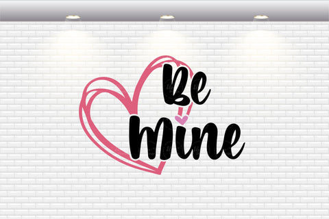 Valentines Day - Be Mine - SVG, PNG, DXF, EPS SVG Elsie Loves Design 