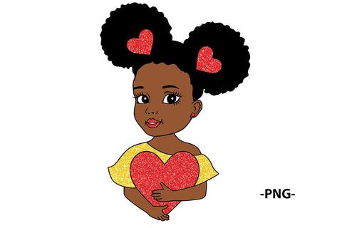 Valentines Day Black Svg, Afro Woman Valentine Svg, Heart Svg, Puff Hair Svg, Love Baby Svg, Melanin SVG, Black Girl Svg, Glitter Png Files SVG 1uniqueminute 