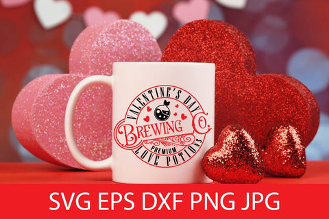 Valentine's Day Brewing Co Love Potions SVG Free For Commercial Use SVG Sintegra 