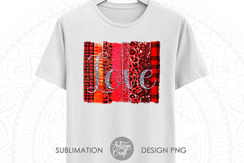 Valentine's Day Brushstrokes, love sublimation design SVG Artisan Craft SVG 