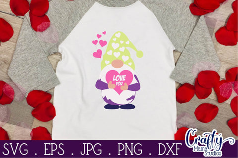 Valentine's Day Bundle - Gnome Svg SVG Crafty Mama Studios 