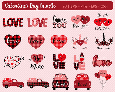 Valentine's Day Bundle Svg, Love Svg, Valentine Svg SVG SvgMonkeys 