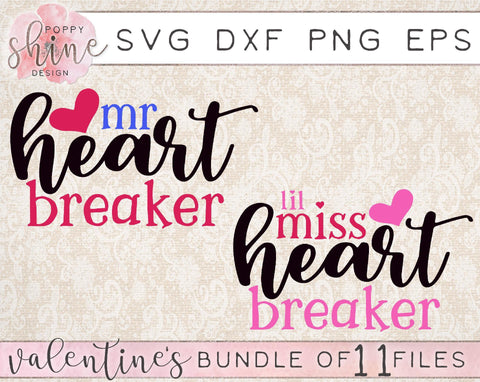 Valentine's Day Bundle SVG Poppy Shine Design 