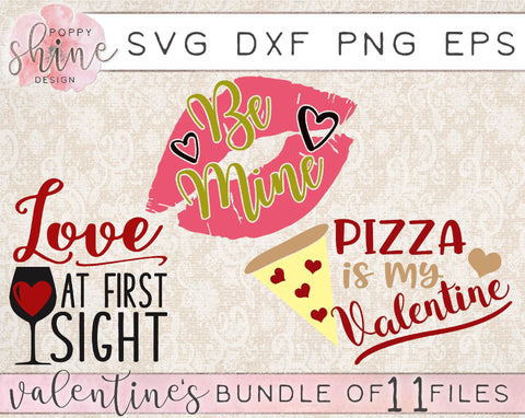 Valentine's Day Bundle SVG Poppy Shine Design 