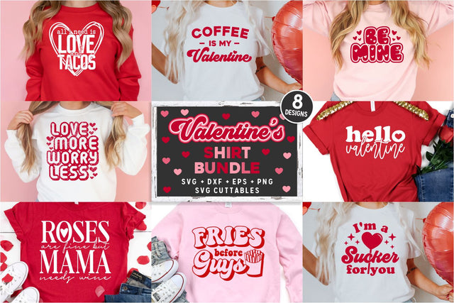 Valentine's Day Bundle svg - Valentine's svg Bundle - svg - dxf - eps - png - Funny - Silhouette - Cricut - Cut File - Digital Download SVG Svg Cuttables 