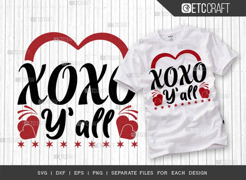 Valentine's Day Bundle Vol-03 | XoXo Svg | Be My Valentine Svg | Little Dude Big Heart Svg | Growing My Valentine Svg | Valentine's Day Quote Design SVG ETC Craft 