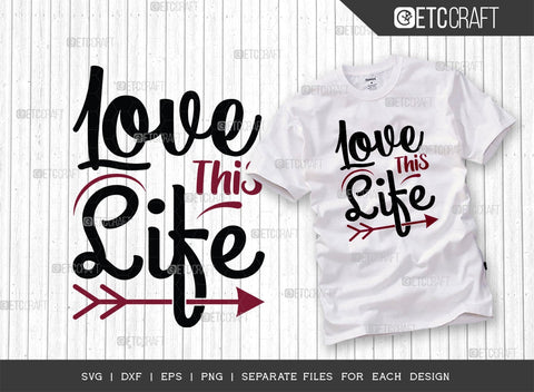 Valentine's Day Bundle Vol-06 | She's Mine Svg | Love Is In The Air Svg | He's Mine Svg | Love This Life Svg | Valentine's Day Quote Design SVG ETC Craft 