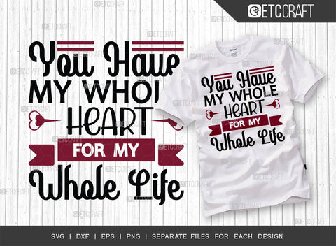 Valentine's Day Bundle Vol-06 | She's Mine Svg | Love Is In The Air Svg | He's Mine Svg | Love This Life Svg | Valentine's Day Quote Design SVG ETC Craft 